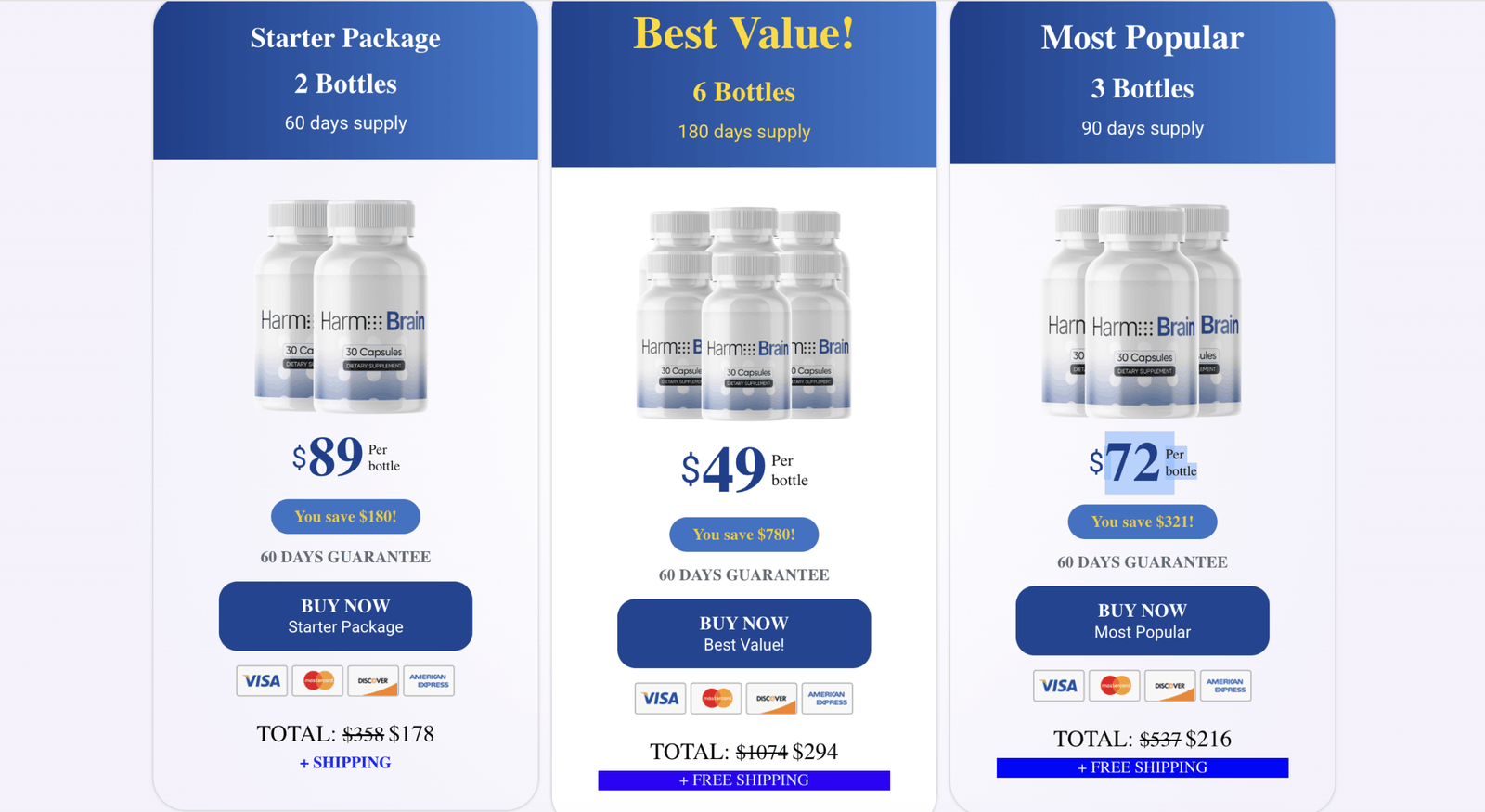 Harmo Brain-pricing